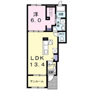 パークヒルズむらさきのFの間取り画像