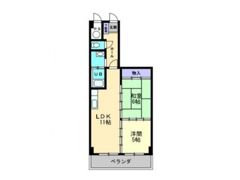 ハイツ御門館の間取り画像