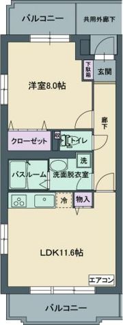 グリーングラスNの間取り画像
