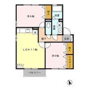 グリーンヒルズ Cの間取り画像