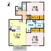 クローバーハウス Fの間取り画像