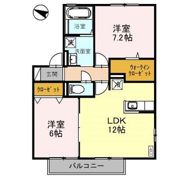 ルピナス・田上 Bの間取り画像