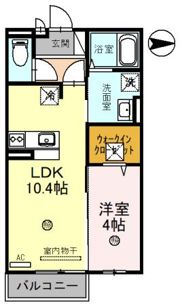 モナリエ砂田Ⅱの間取り画像