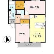 サンヴィレッジ田尻 A棟の間取り画像