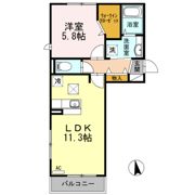 メゾンド フルールの間取り画像