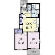オーブ下田井Cの間取り画像