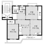 ビレッジハウス千津ヶ谷3号棟の間取り画像