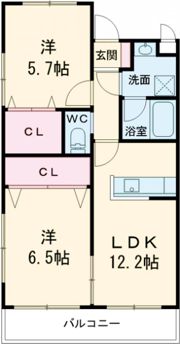 医生ヶ丘ヴァレンシアC棟の間取り画像