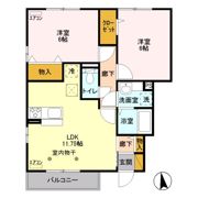 グランベルク Bの間取り画像