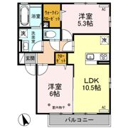 コンツェルト貝沢 Bの間取り画像