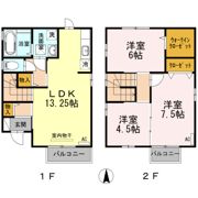 プレミアコート上袋 E棟の間取り画像