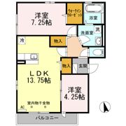Piccolo Pino島町（ﾋﾟｯｺﾛ ﾋﾟｰﾉ） A棟の間取り画像