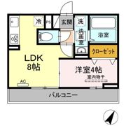 D-room渡鹿の間取り画像