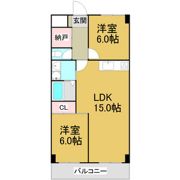 キムラマンション庄内通の間取り画像