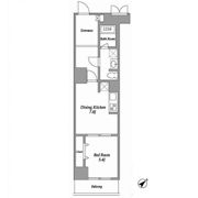 エスティメゾン東新宿の間取り画像
