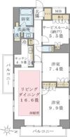 Brillia ist 東雲キャナルコートの間取り画像
