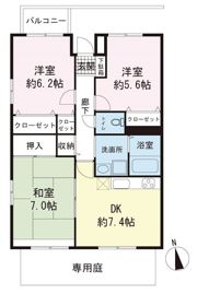ハピデンスの間取り画像