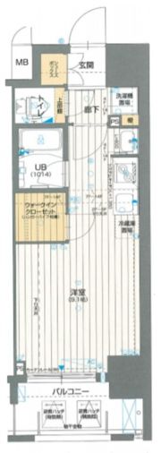 アスヴェル神戸駅前の間取り画像