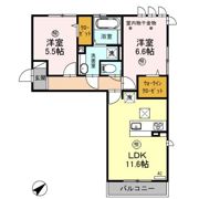 ﾛｲｼﾞｪﾝﾄﾊﾟｰｸｽ ﾚｲｸﾀｳﾝ Ⅲ Hの間取り画像