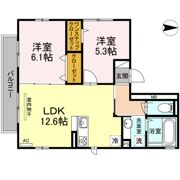 シリウス B棟の間取り画像