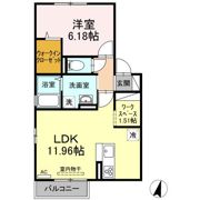 D-room I-Bの間取り画像