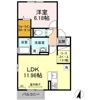D-room I-Bの間取り画像