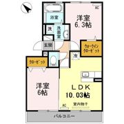ライジングサン西宮 B棟の間取り画像