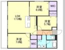 ウエストパークの間取り画像