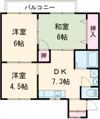 ダイヤモンドハイツの間取り画像