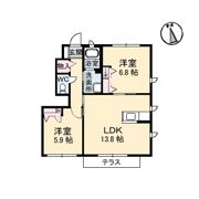 シャーメゾン秋桜の間取り画像