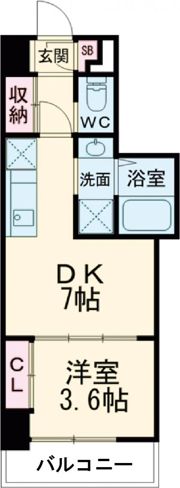 クローバー・ビュー北花田の間取り画像