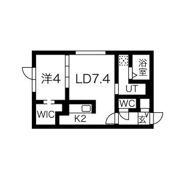 ブルーイング苗穂駅前の間取り画像