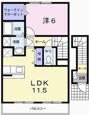 ソレアードⅠの間取り画像