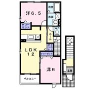 ウイング宗像Aの間取り画像