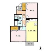 ラ・ピュセル Aの間取り画像