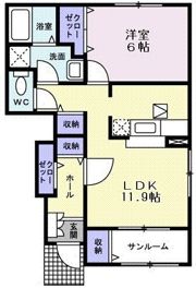 セリーナ・サイガワBの間取り画像