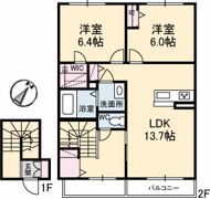 シャーメゾン サクセス A棟の間取り画像