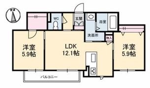 ローズガーデンの間取り画像