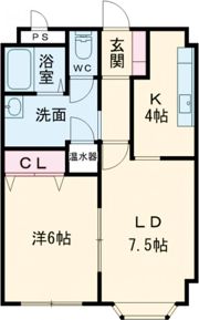 カーサフィオーレの間取り画像