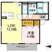 コーポ・ゼルコバの間取り画像