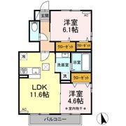 Dーroomリジェールの間取り画像