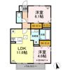 Dーroomリジェールの間取り画像