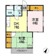 オークス小林の間取り画像