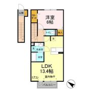 プレジールヤストシの間取り画像