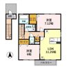 ローズコート337 Bの間取り画像