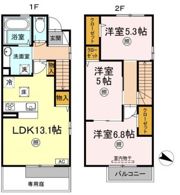 ソラーナ上富井Ⅱの間取り画像