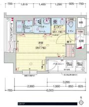 プレサンス名古屋STATIONザ・シティの間取り画像