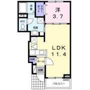ベリーリーフⅡの間取り画像