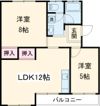 ヤマナハイツの間取り画像