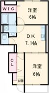 フレシール天伯 B棟の間取り画像